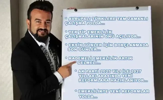 Sosyal Güvenlik Uzmanı Erhan Nacar’dan Yılsonu Müjdeleri