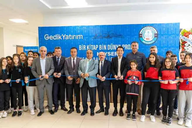 Gedik Yatırım, Kayserili öğrencilere kütüphane hediye etti