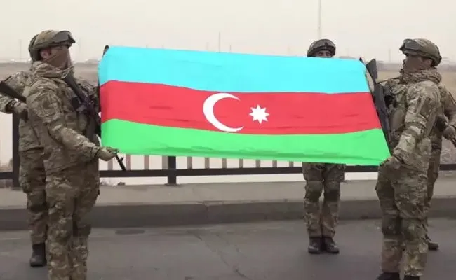 Azerbaycan askerleri tatbikat için Iğdır