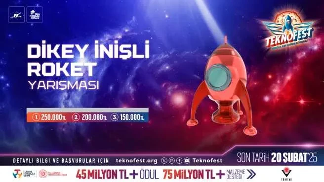 TEKNOFEST Dikey İnişli Roket Yarışması Başvuruları Devam Ediyor